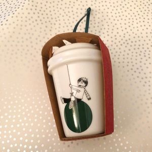 Starbucks 2015 Ornament - Boy with Green Balloon